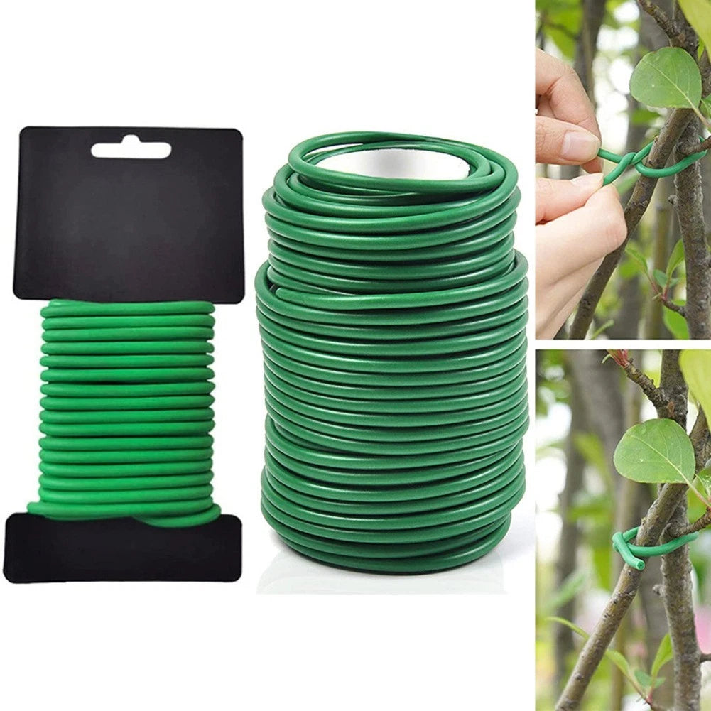 Set of 2 Soft Flexible Garden Plant Tie Wire 28mm & 35mm (10m & 20m)