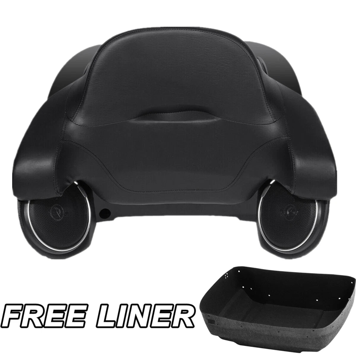 Trunk Backrest Pad Speakers for Harley Touring Glide (2014–Present)