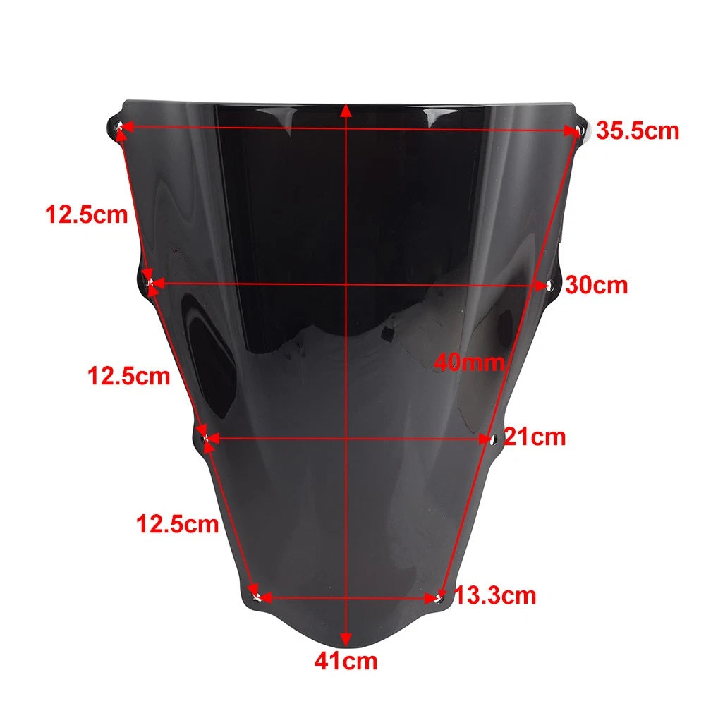 Black Front Windscreen Windshield Deflector For Aprilia RSV1000 2003-2006