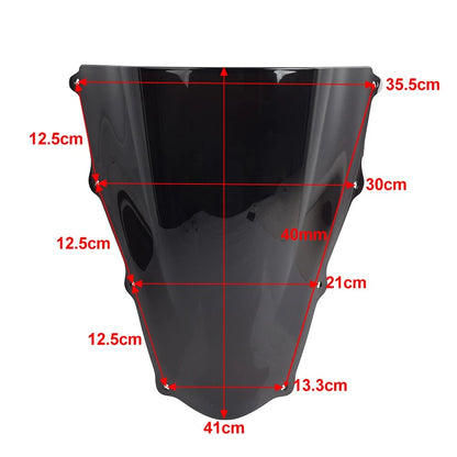 Black Front Windscreen Windshield Deflector For Aprilia RSV1000 2003-2006