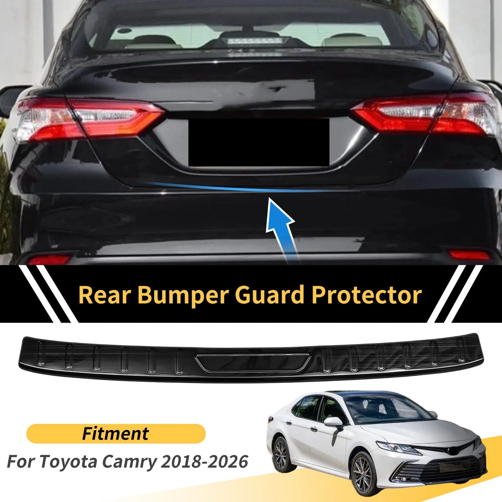 Bumper Guards Front for Toyota Camry 2018–2026 Titanium Tone 1 Pc