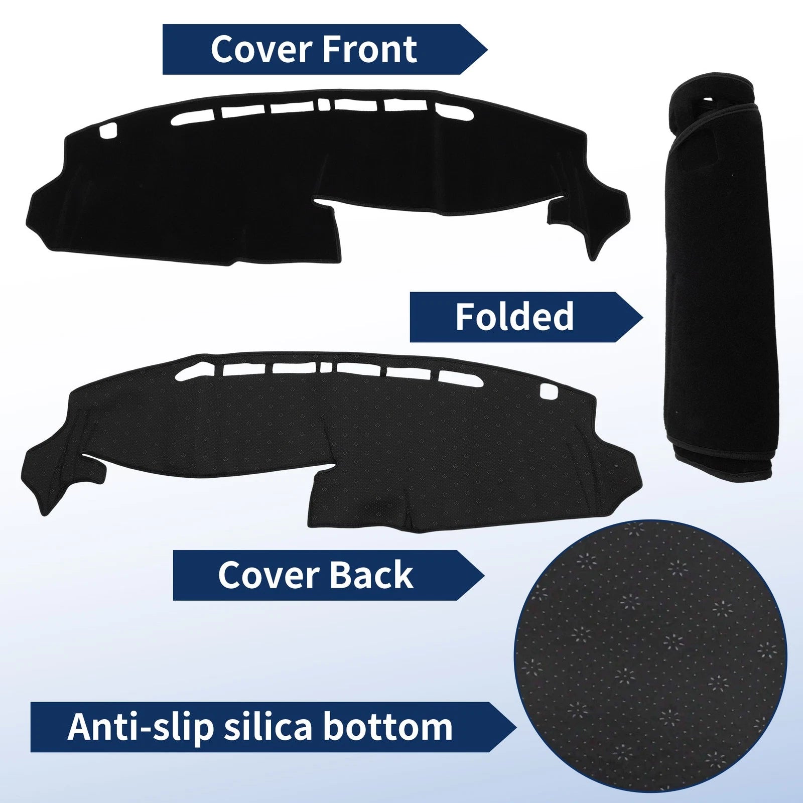 Dash Cover for Honda N-BOX Custom JF3/JF4 (2017–2020) Polyester Black