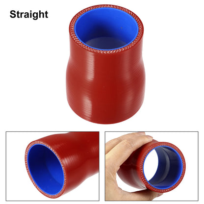 Silicone Hose Coupler for Car (50-60mm 2"-2.4" ID) Intercooler Tube Red