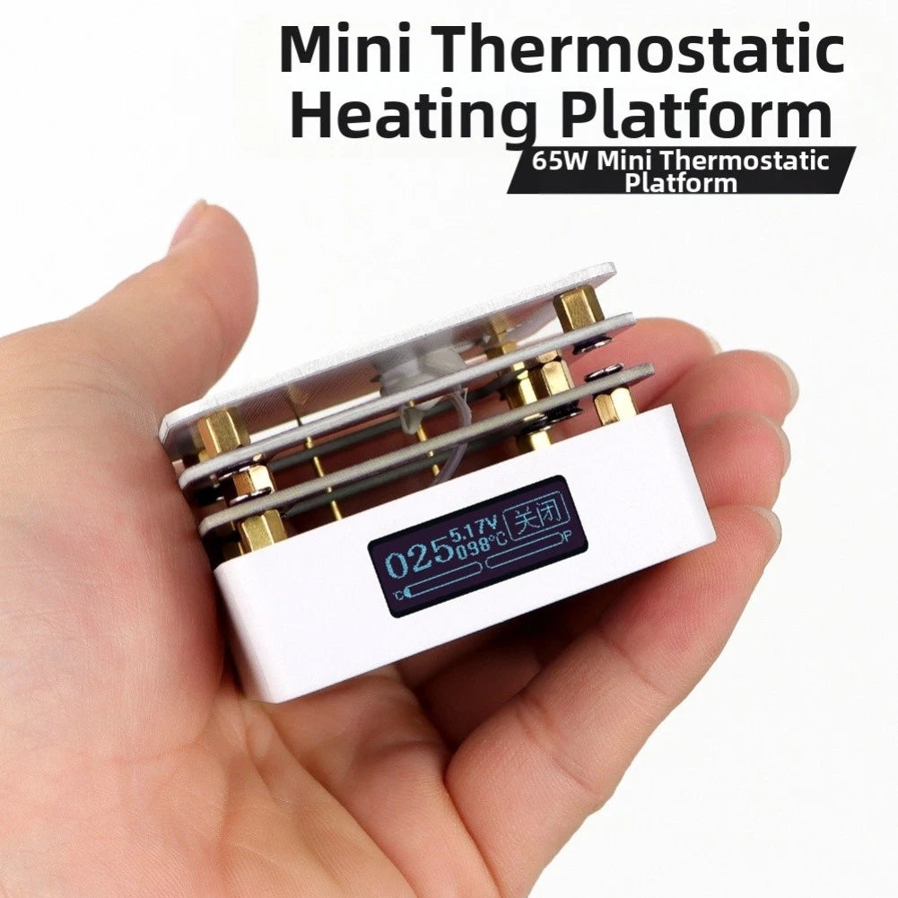 Adjustable Mini Thermostatic Heating Platform 65W 20V Type C PD Protocol