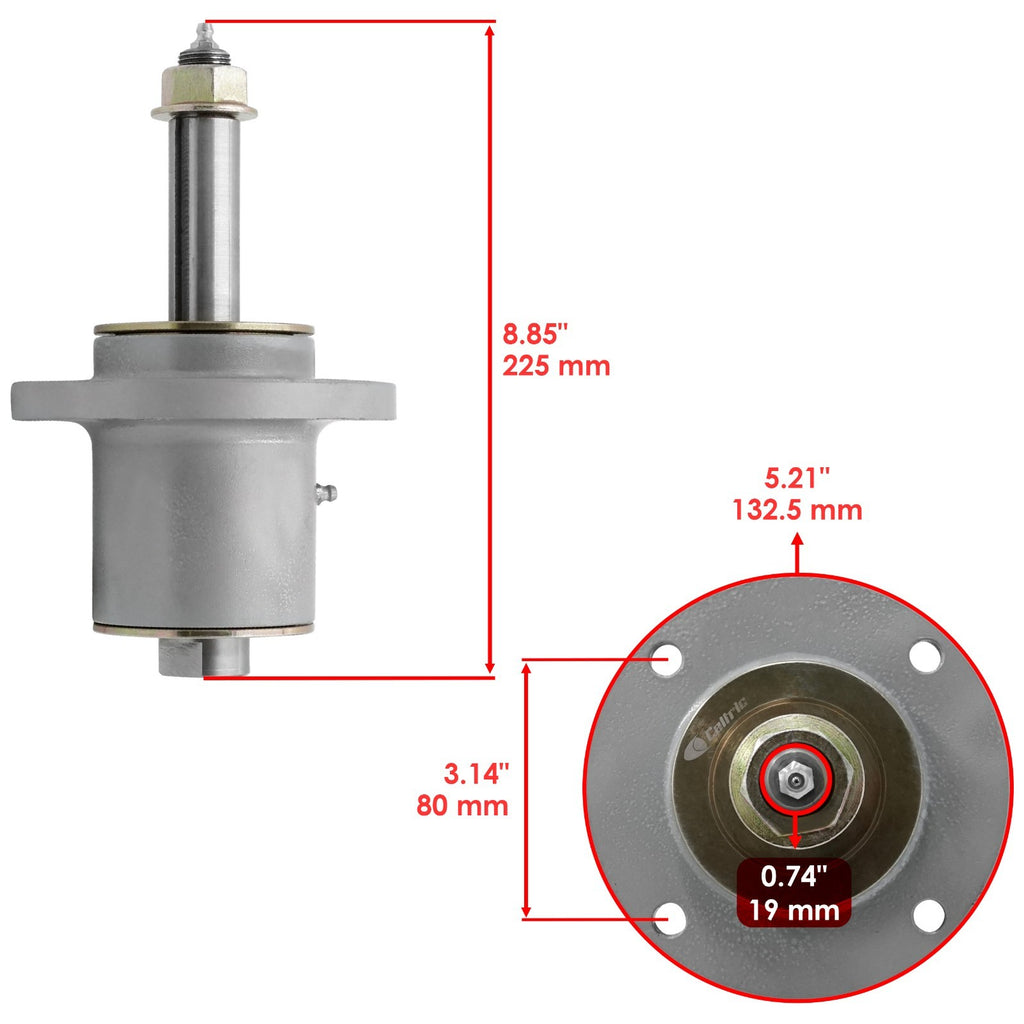 Mower Spindles w Blades Replacement for Snapper 32 Inch Deck (2001–2005)