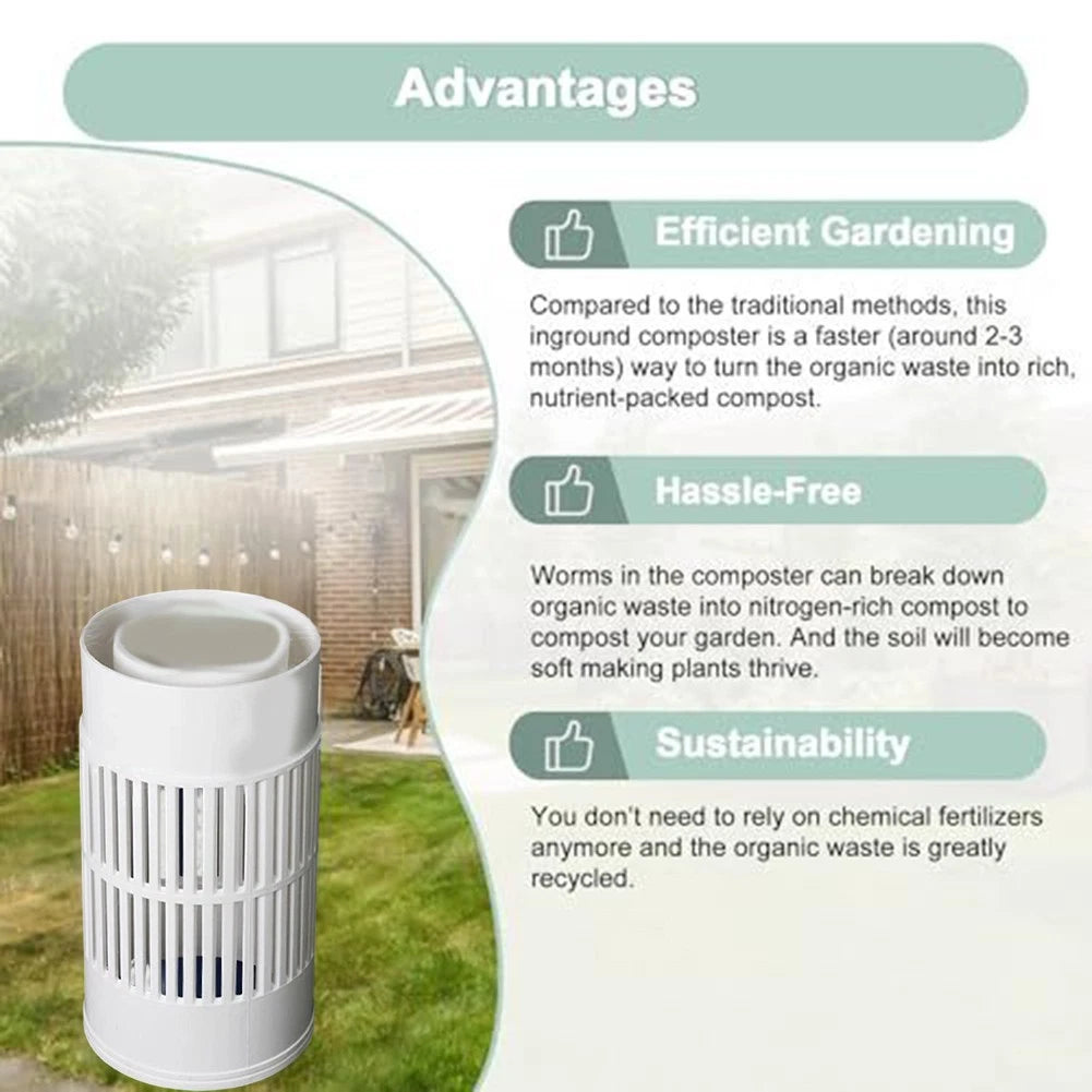 Space Saving Insect Composting Bin for Efficient Garden Waste Management