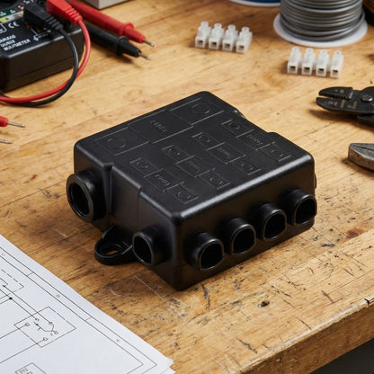 5-Way Fuse Box for Automotive Marine 12V 24V Applications 500A MEGA Fuses