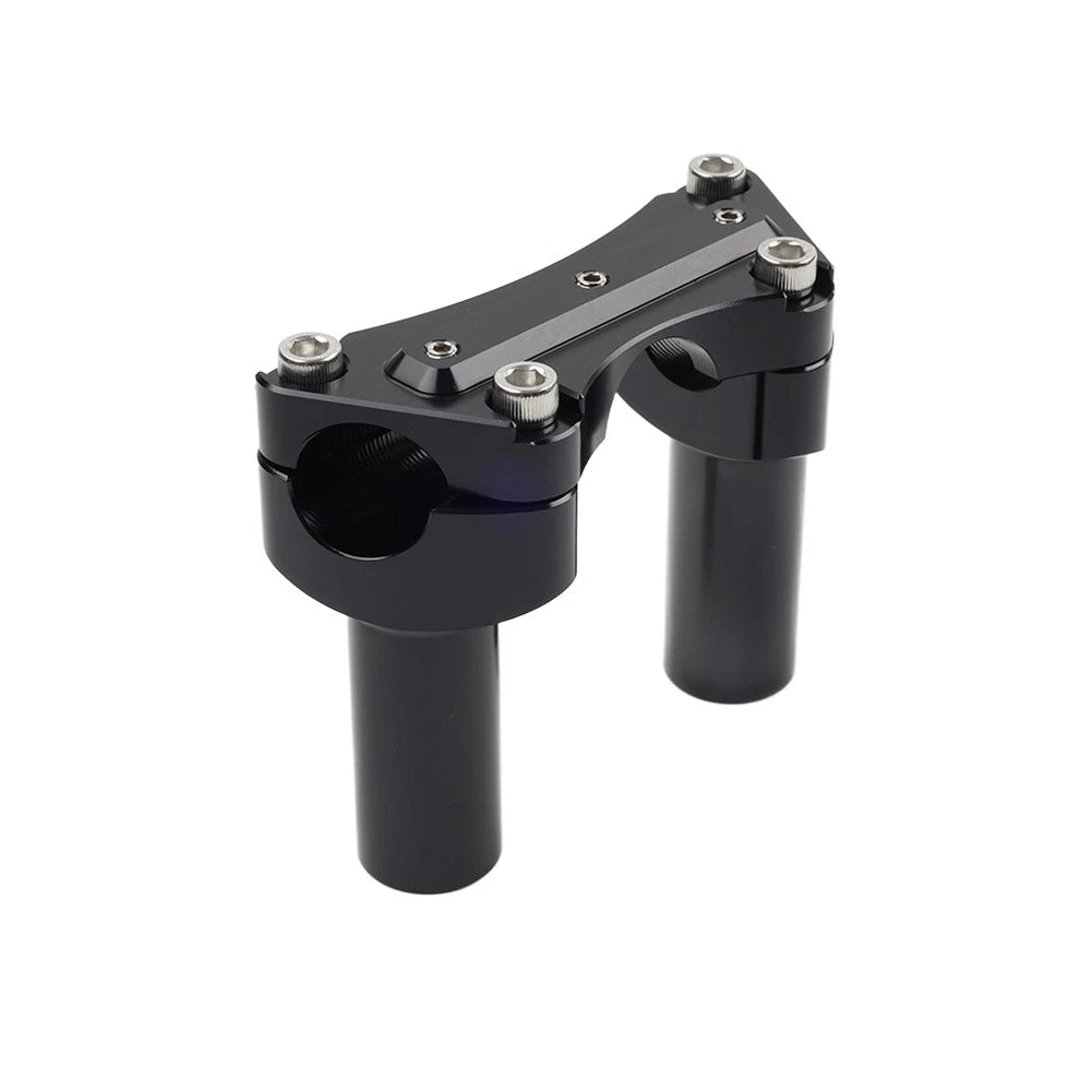 3.5" Straight Handlebar Riser & Top Clamp for Harley Dyna Tour Road Glide