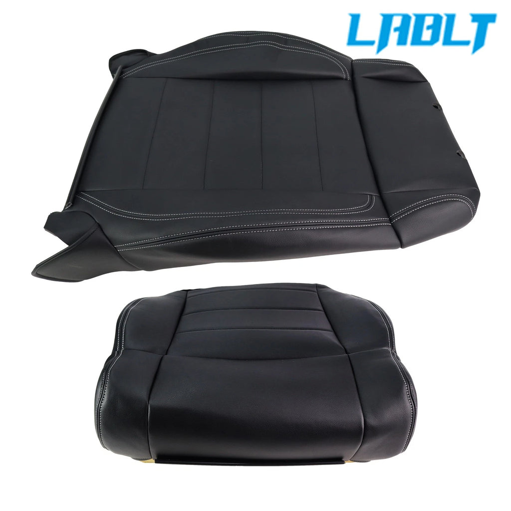 2X Leather Seat Covers for Jeep Wrangler (2007–2012) Black