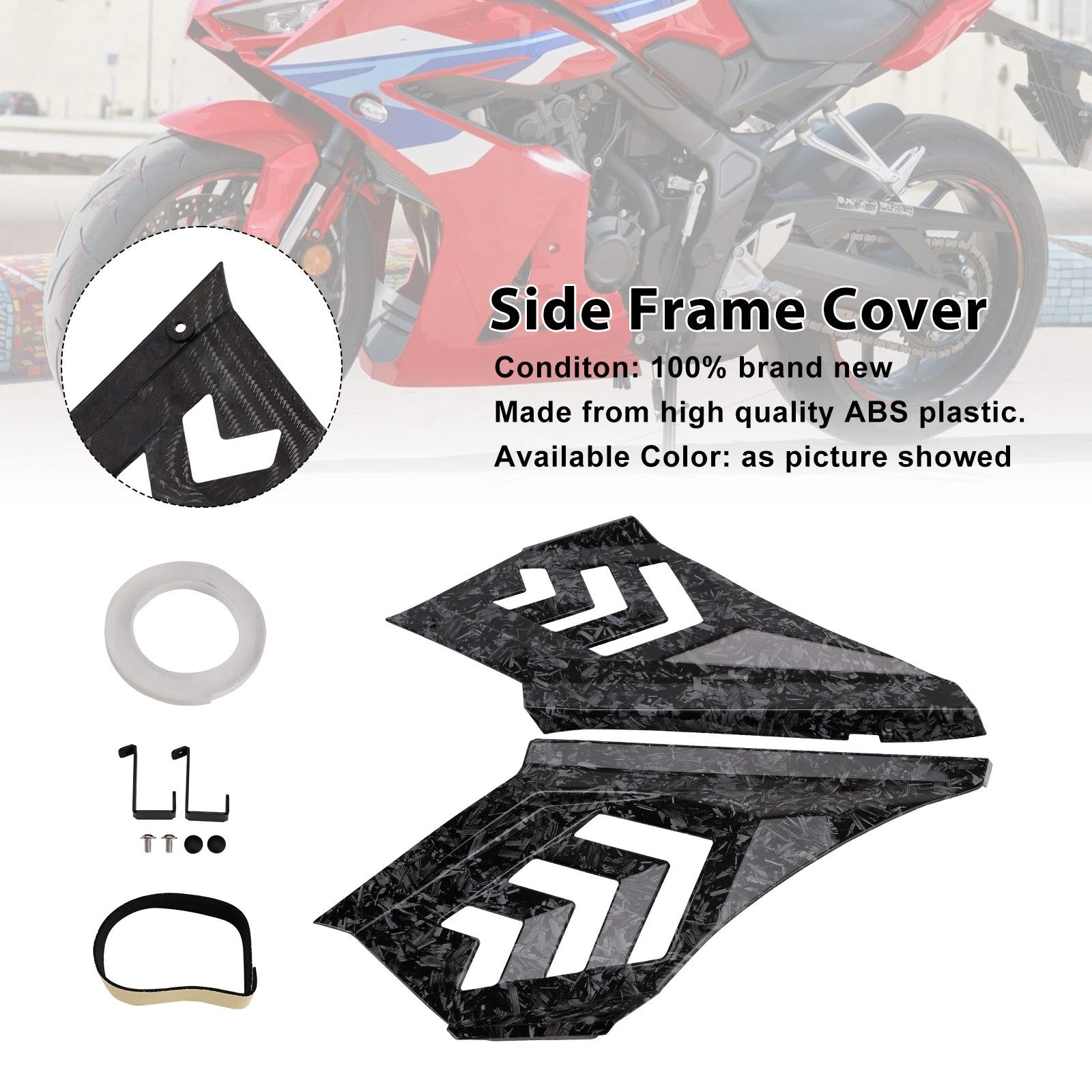 Side Frame Panel Protector Fairings Cover for Honda CBR650R (2024–2025)