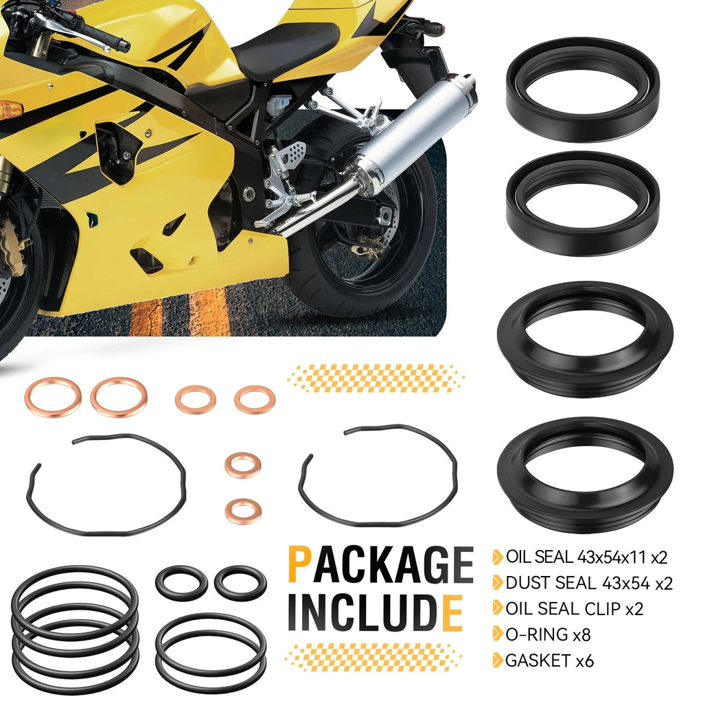 Front Fork Dust Oil Seal Kit for Suzuki V-Strom 650 DL650 (2004–2011)
