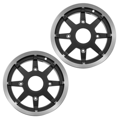 Front Wheel Satin Black 12x6 4+2 Offset for Jeep Wrangler (2007–2018)