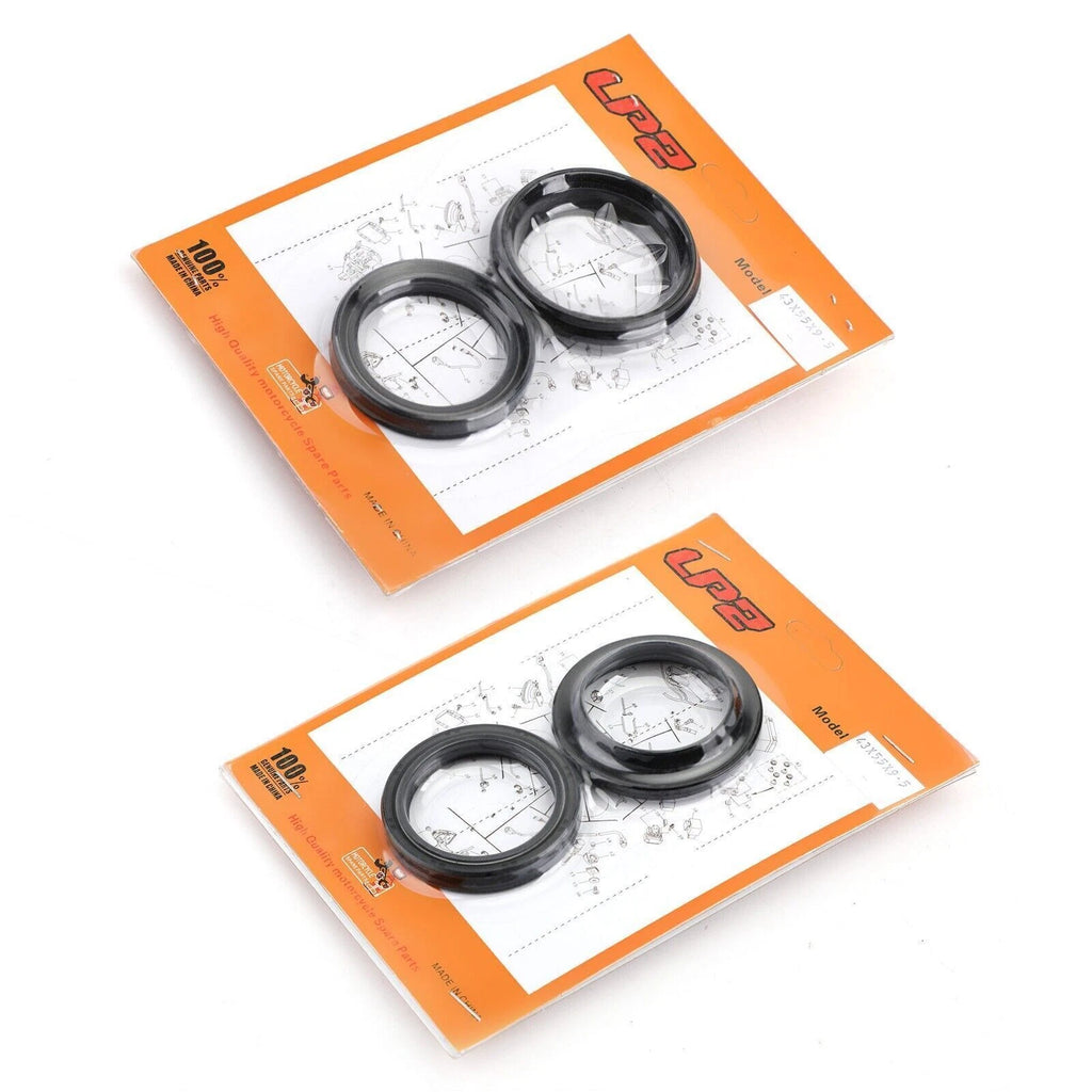 Fork Oil Dust Seal Kit for Kawasaki KX125 KX250 KX500 ZR1100 ZRX1100 ZRX1200 (T9)
