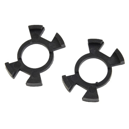 2X Headlight Holder Adapter for H1 Bulbs (Black)