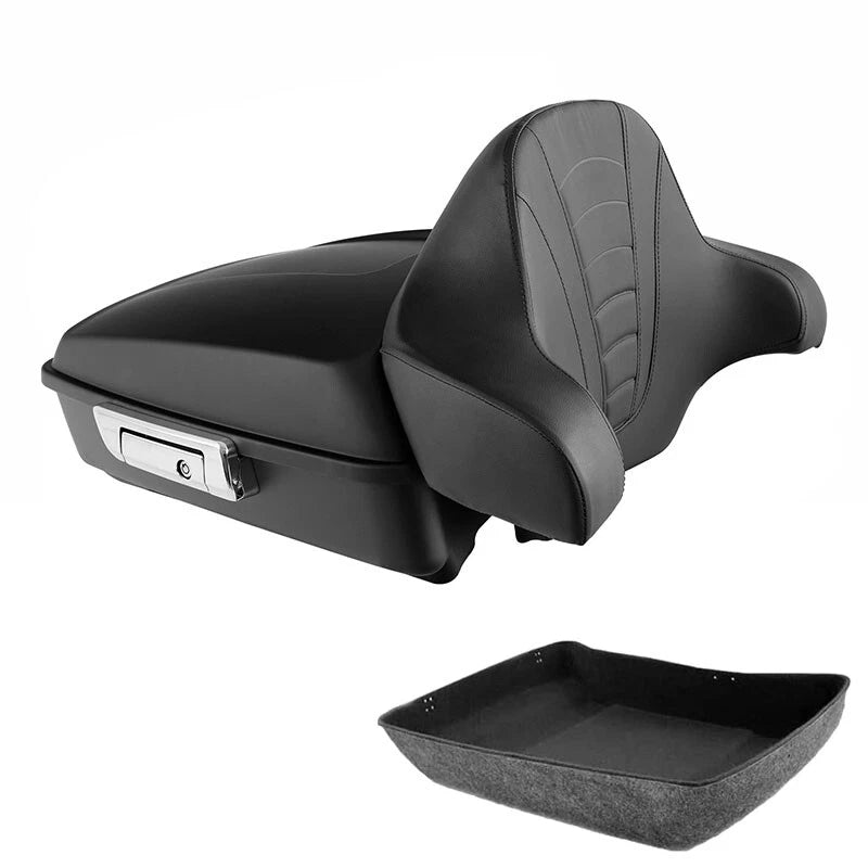 Chopped Trunk Backrest Pad for Harley Touring Road King (2014–2026)