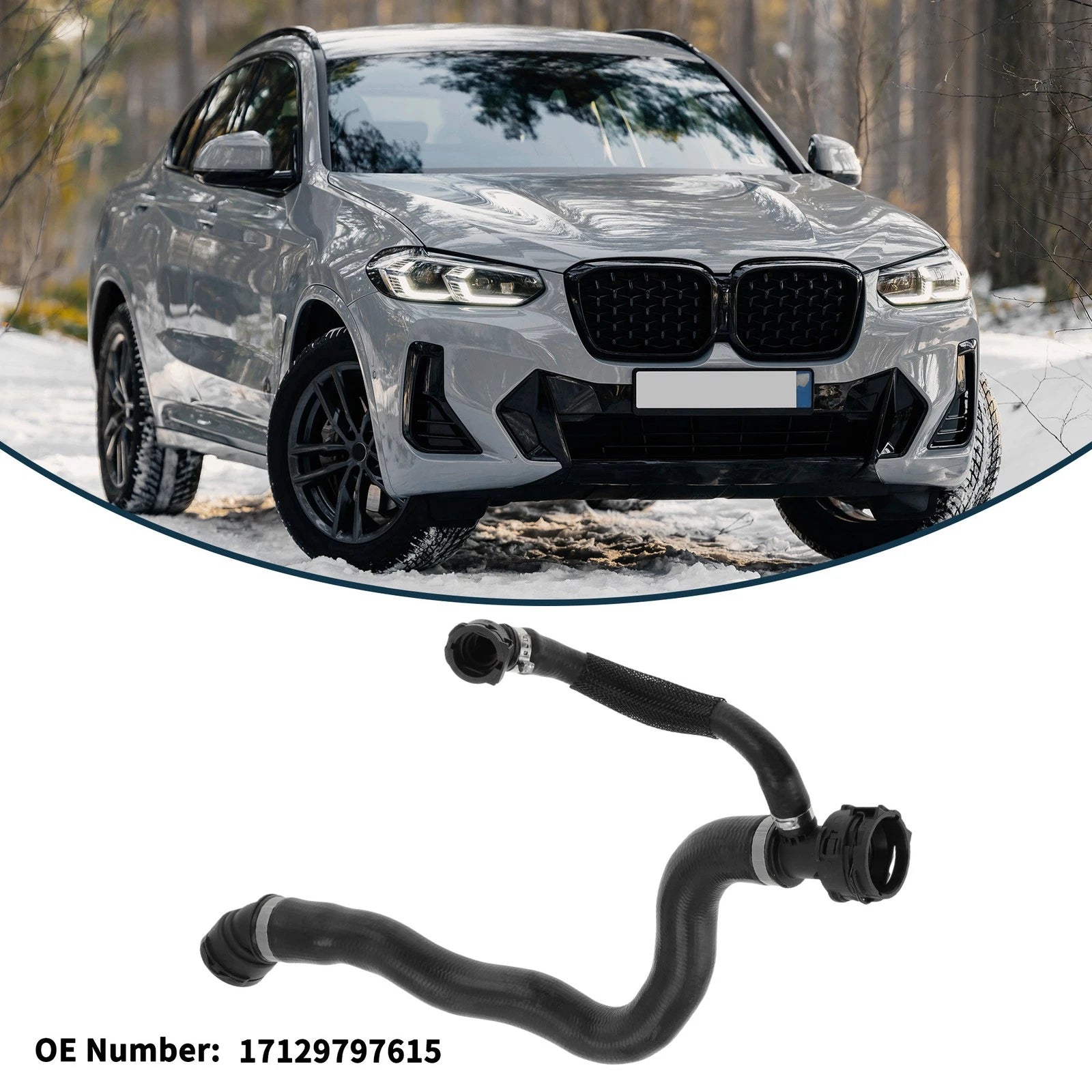 Radiator Hose for BMW X4 (2020–2022) Replacement Rubber Coolant Pipe