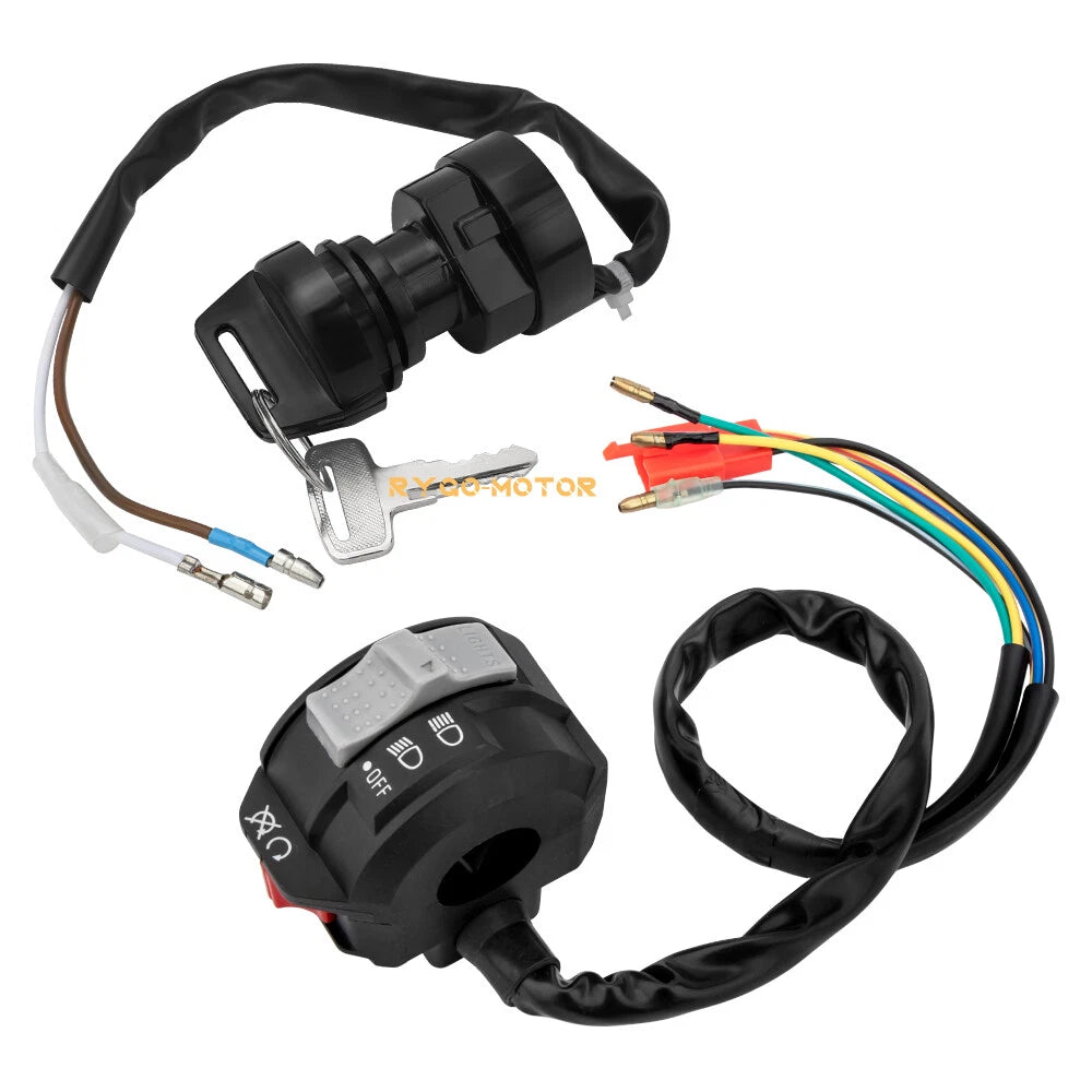 Start Stop Headlight Switch & Ignition Key Switch for Yamaha Blaster (2000–2006)