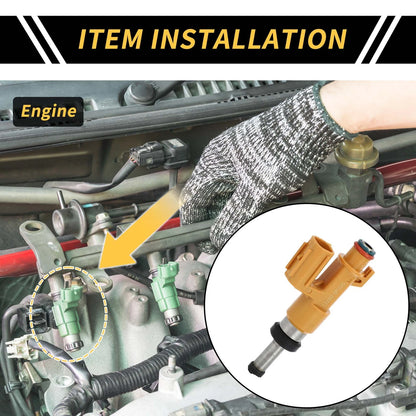 Fuel Injector for Toyota Highlander (2016–2022) 12 Holes Yellow 1 Piece