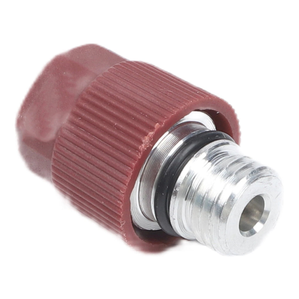R-134a High Side Port Adapter with 1.5" Thread and Replaceable Valve Cores
