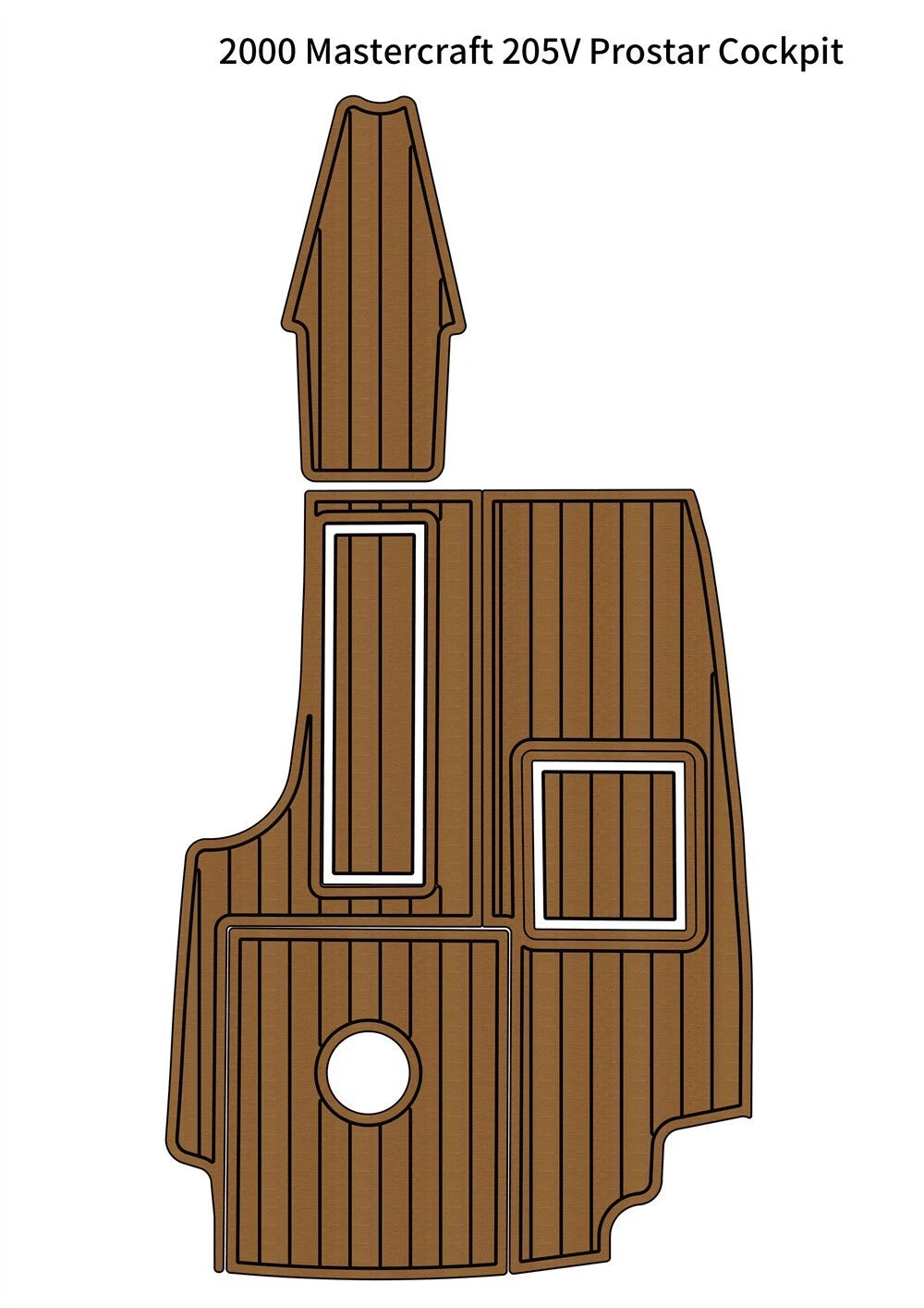EVA Foam Cockpit Pads for Mastercraft 205V Prostar (2000)