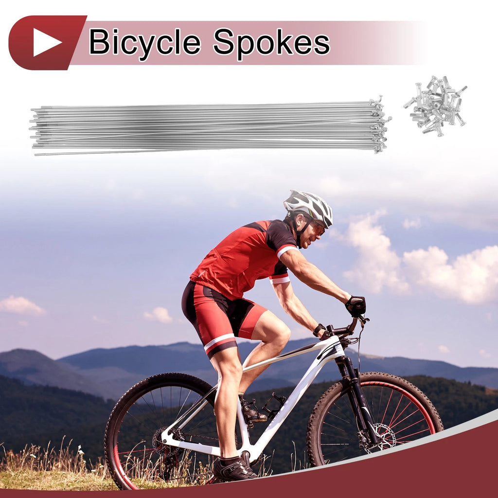 Bicycle Spoke Set 293 mm Steel Galvanized for 14G 45 Spoke (Any)
