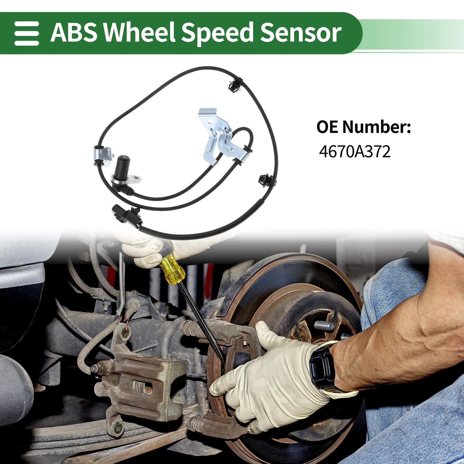 ABS Wheel Speed Sensor Replacement for Mitsubishi Galant Right (2004–2008)