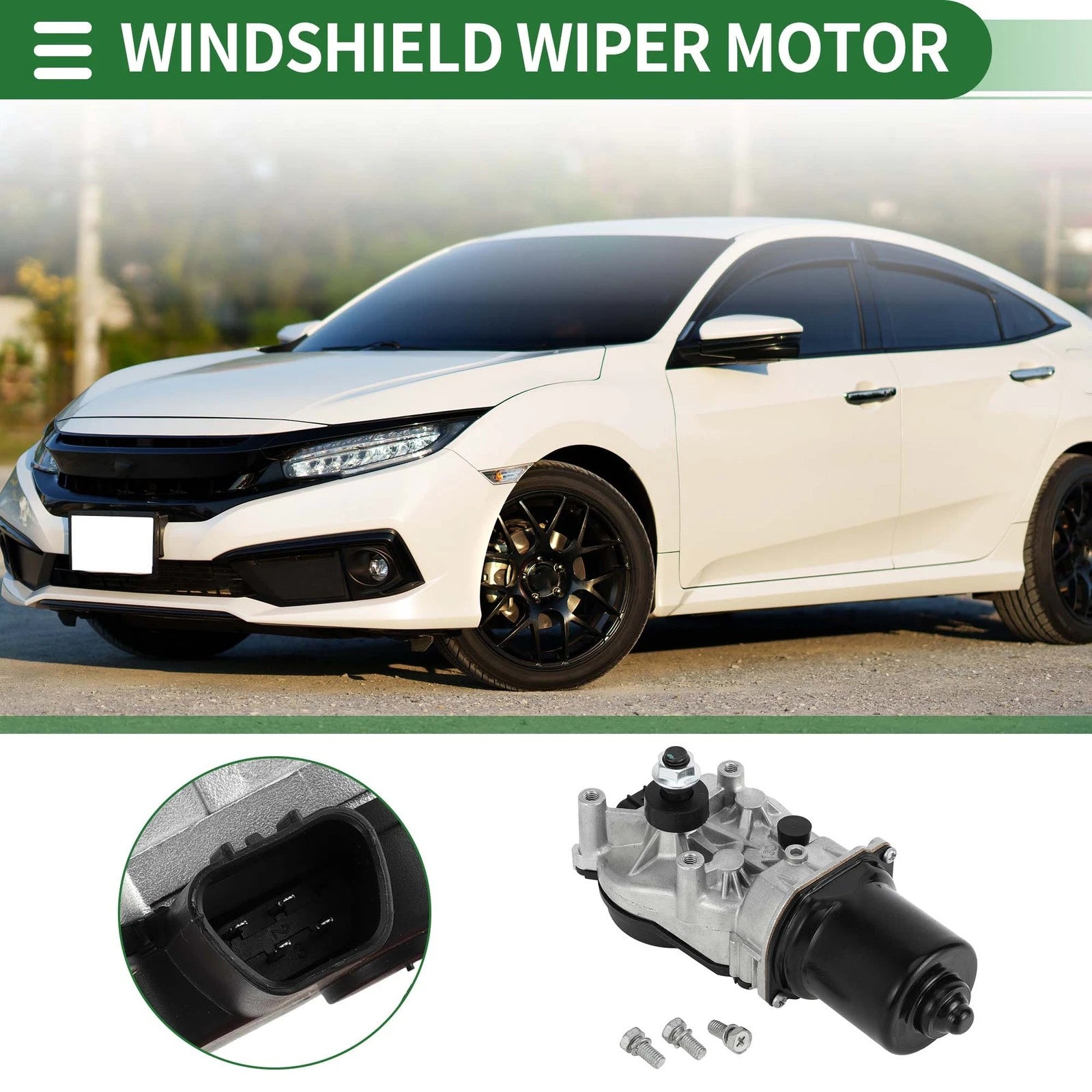 Front Windshield Wiper Motor for Honda Civic (2012–2015) No. 76505TR0A01