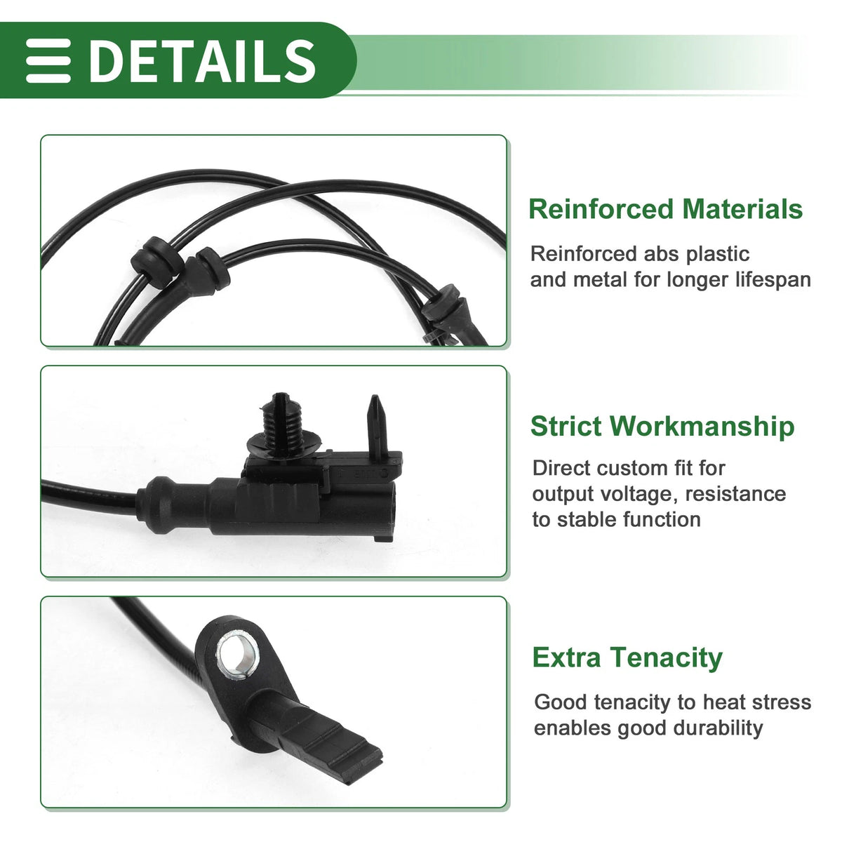 ABS Wheel Speed Sensor No. 479101WW0A for Infiniti FX35 (2008–2010) Front Left Right