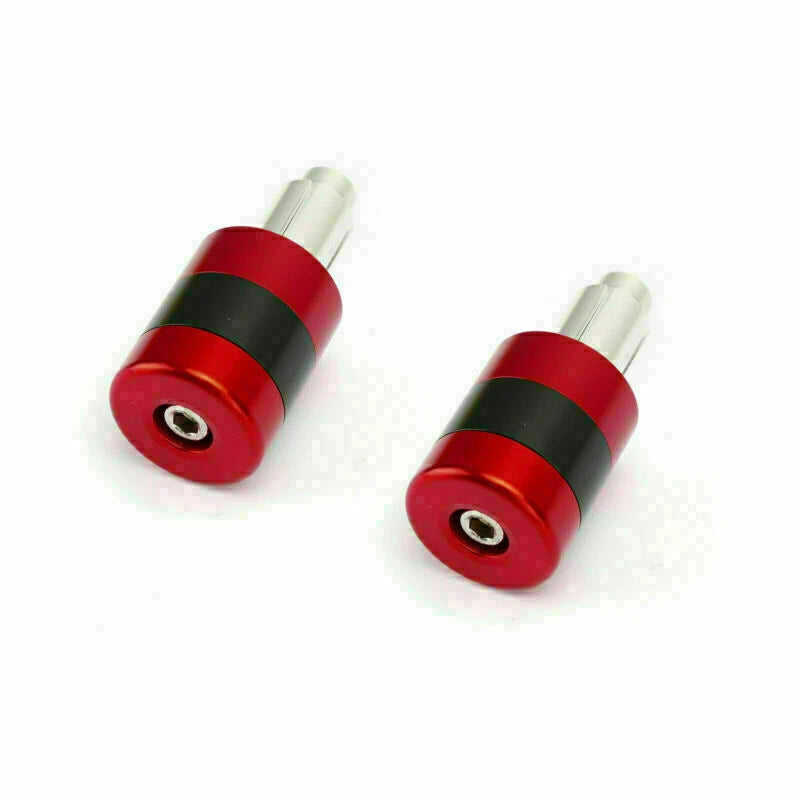 Set of 2 Red 7/8" 22mm Handle Bar Ends Vibration Reducing Plugs