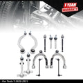12x Front Control Arm & Stabilizer Bar Link & Tie Rod End for Tesla Y (2020–2021)