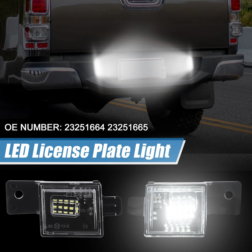 LED License Plate Light Pair Replacement for Chevrolet (2009–2016)