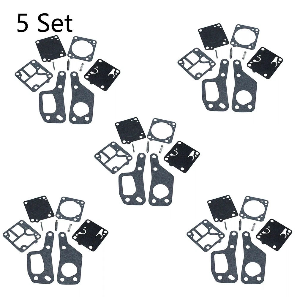 Set of 5 Carburetor Repair Kits for Zama RB19 McCulloch Mini Mac (110–140)