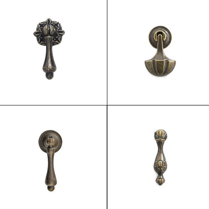 Set of 10 Vintage Door Pull Handles for Cabinets and Drawers