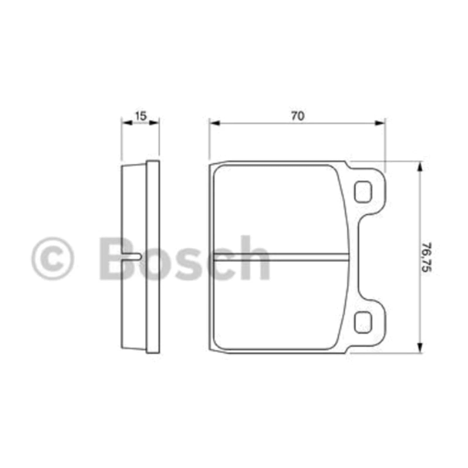 Disc Brake Pad Set BP495 for ATE Caliper (Fits )