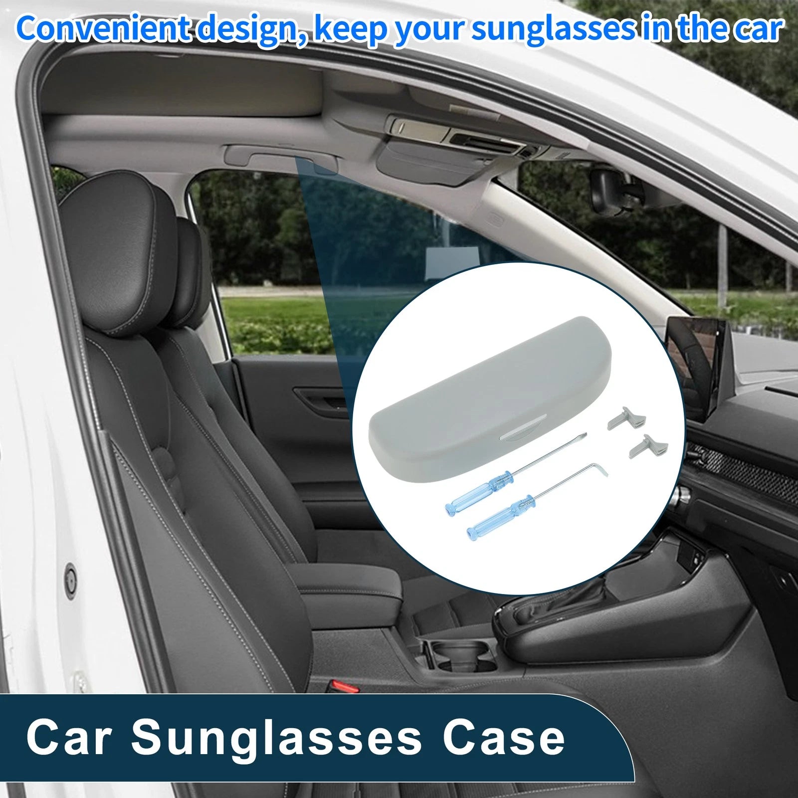 Sunglasses Case for Seat Leon MK4 (2020–Present) Eyeglasses Holder Storage Box