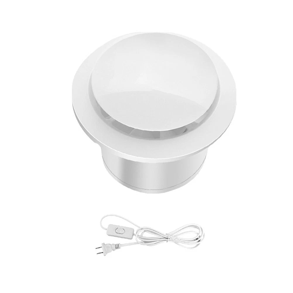 Quiet Wall Exhaust Fan for Bathroom Kitchen (23W, 190m3/h, 35dB)