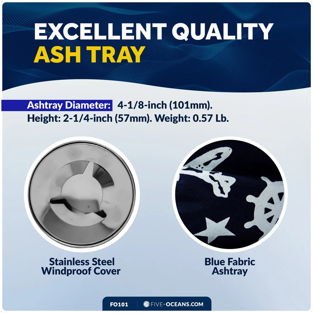 Windproof Ashtray for Five Oceans (FO101)