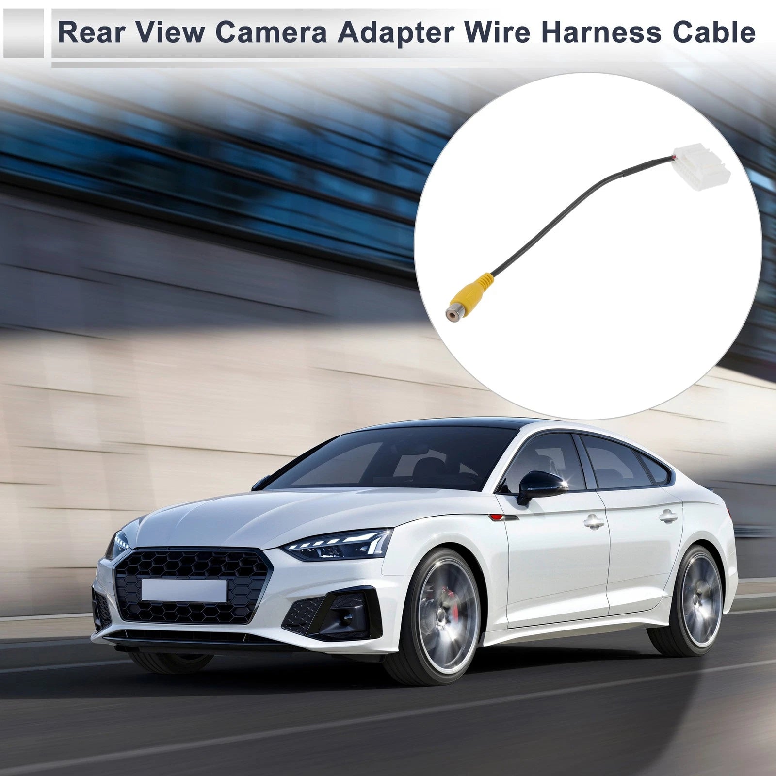 Rear View Camera Adapter Wire Harness Cable for Toyota RAV4 (2015–2018)