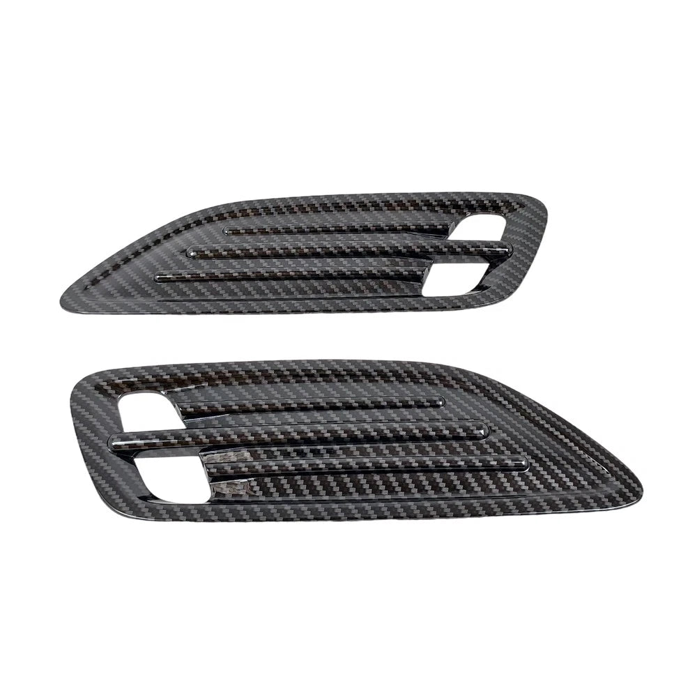 Pair of Carbon Look Hood Vent Scoops for KIA Stinger (2018–2023)