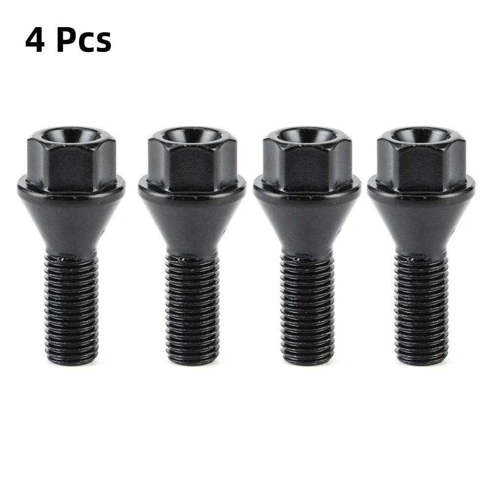 Set of 4 M12x1.5 Wheel Lug Bolts 36136781150 for BMW E81 E46 E90 E39 E60 E63 E38 E31
