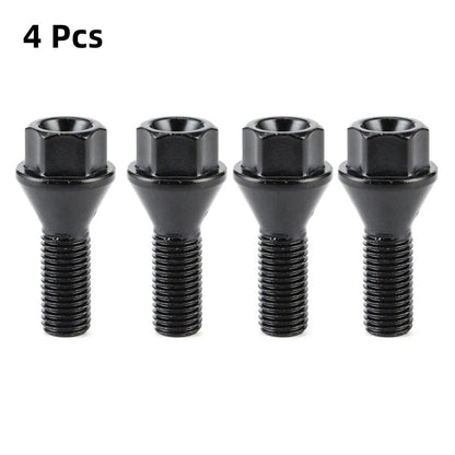 Set of 4 M12x1.5 Wheel Lug Bolts 36136781150 for BMW E81 E46 E90 E39 E60 E63 E38 E31