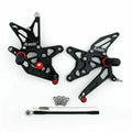 Rearsets Footpegs Pedals for Kawasaki ZX-6R Ninja (2009–2020) Blk T9
