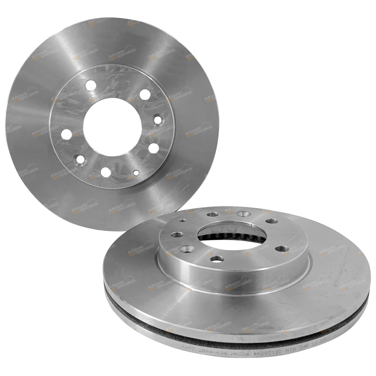 2x Front Disc Brake Rotors for Mazda Premacy CP 2002–2003