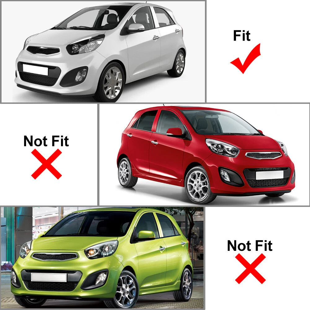 Mud Flaps Splash Guards for Kia Picanto (2011–2018)