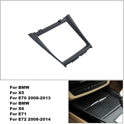 Center Console Cup Holder Outer Frame Trim for BMW E70 E71 (2007–2013)