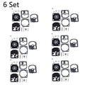 Set of 6 Carburetor Repair Kits for ZAMA RB-5 RB-7 RB-11 RB-14 C1S-S1 S1A S1B S1C