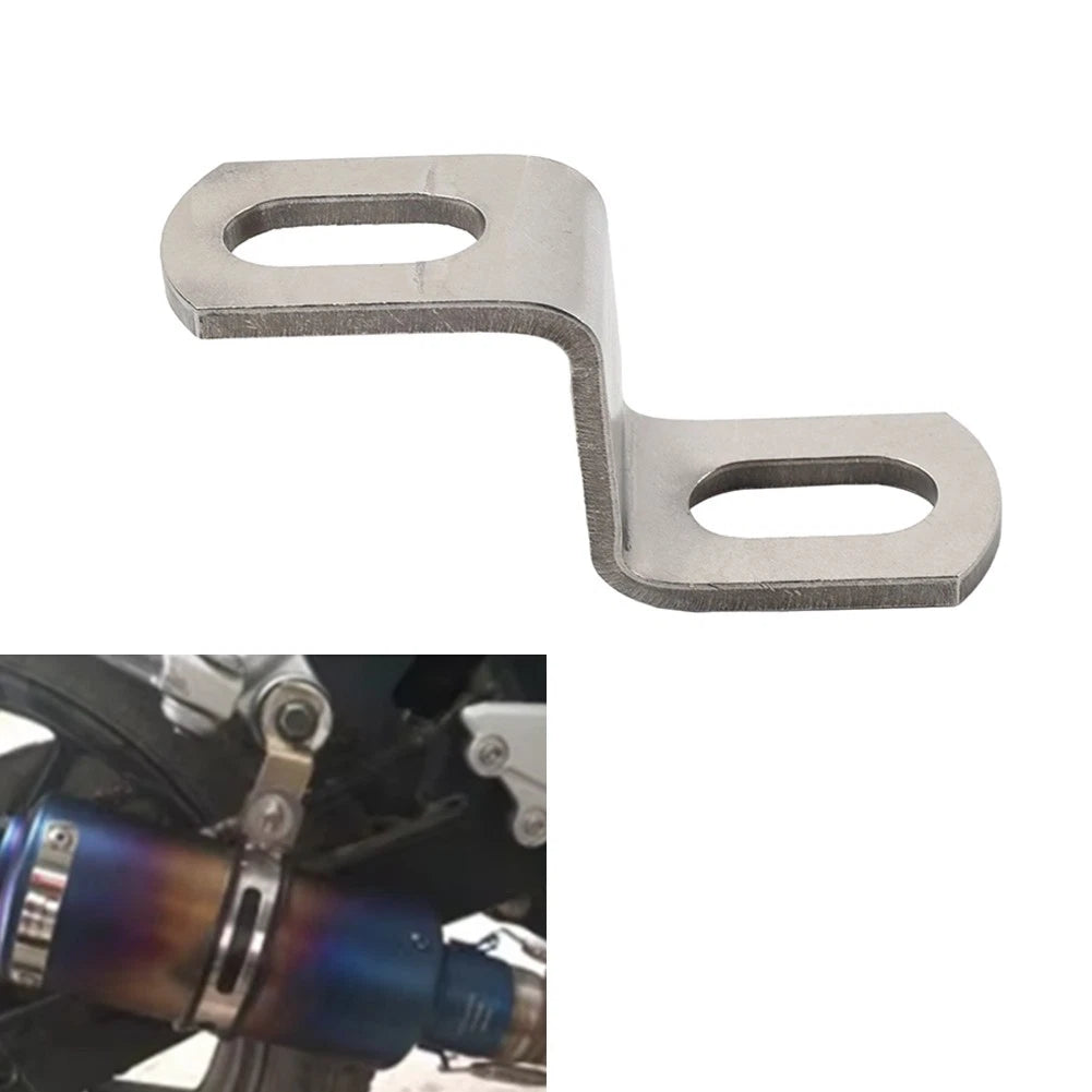 Exhaust Pipe Fixed Clamp Bracket for Universal Motorcycle (Z-Shaped)