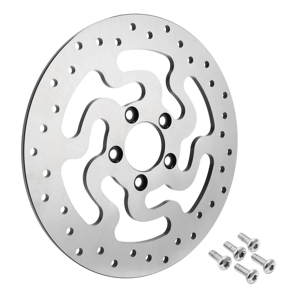 Rear Brake Disc Rotors & Bolts for Harley Touring Road Glide King (2008–2025)