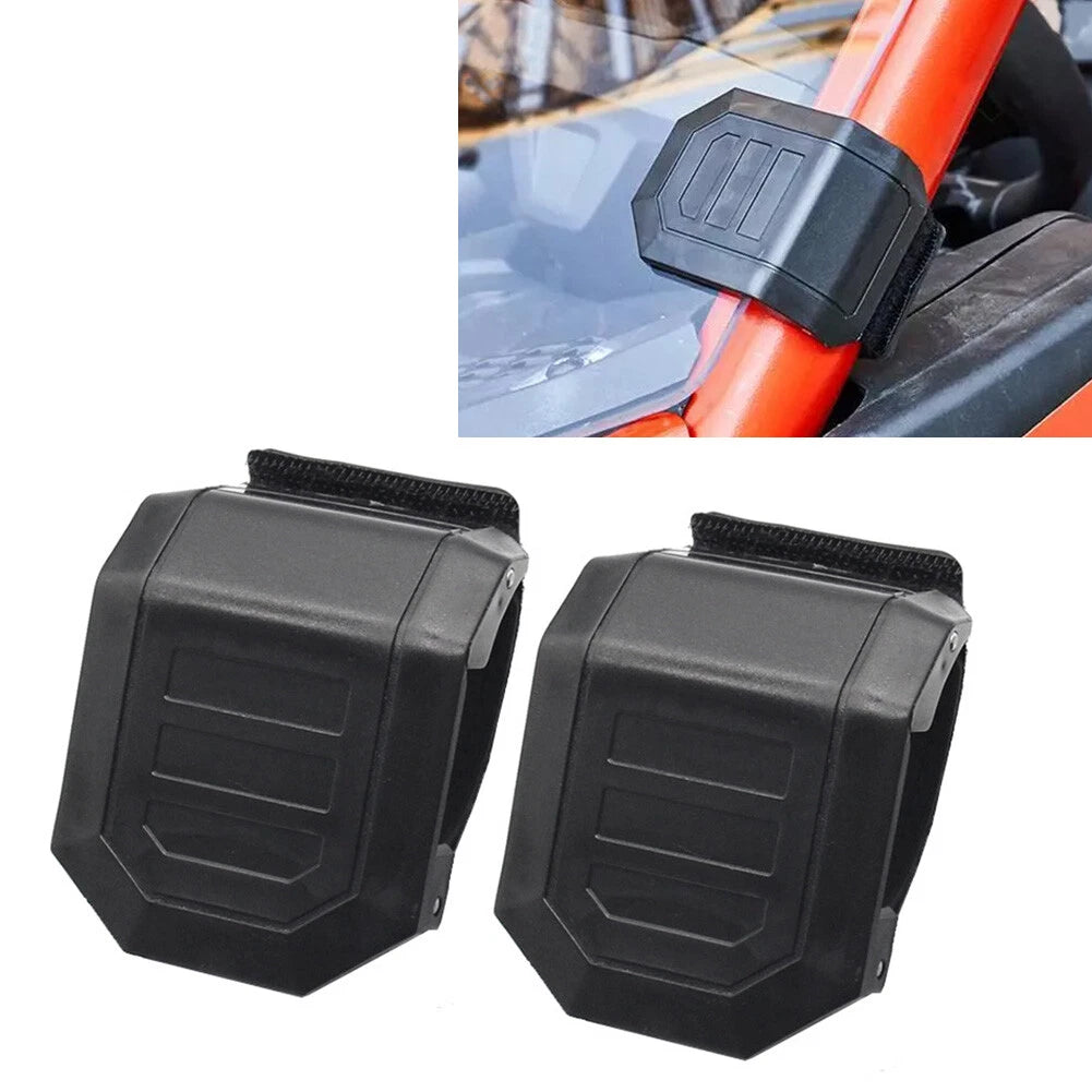 Set of 2 Windshield Mounting Clamp Straps for Polaris RZR & Can Am Maverick X3