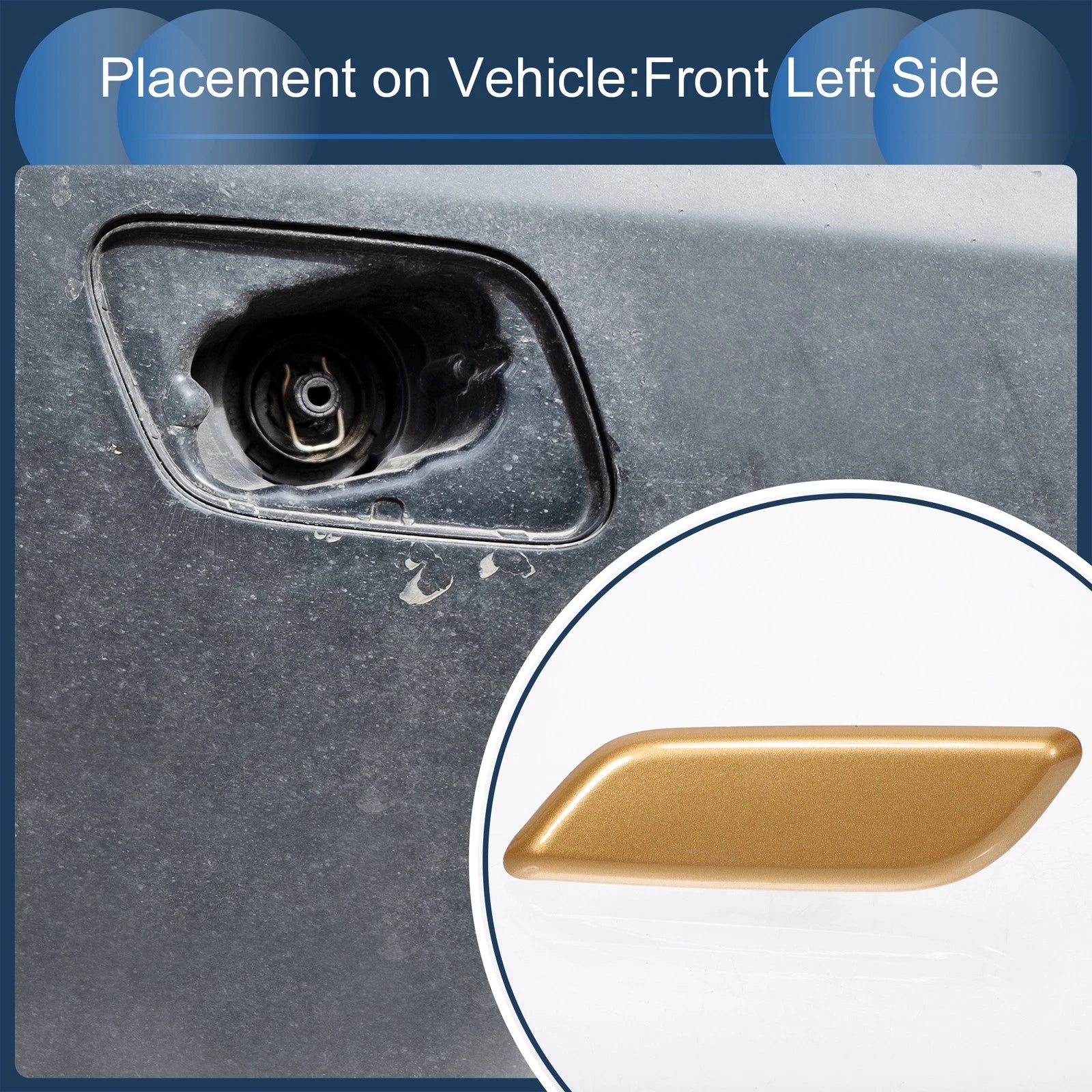 Windshield Washer Nozzle Cover Cap Front Left for Honda Accord (2011–2013)